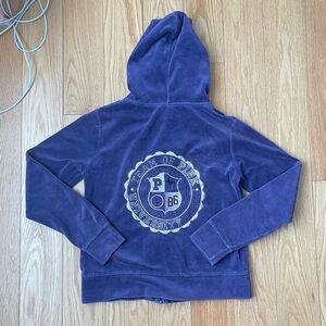 victoria secret purple juicy couture zip up